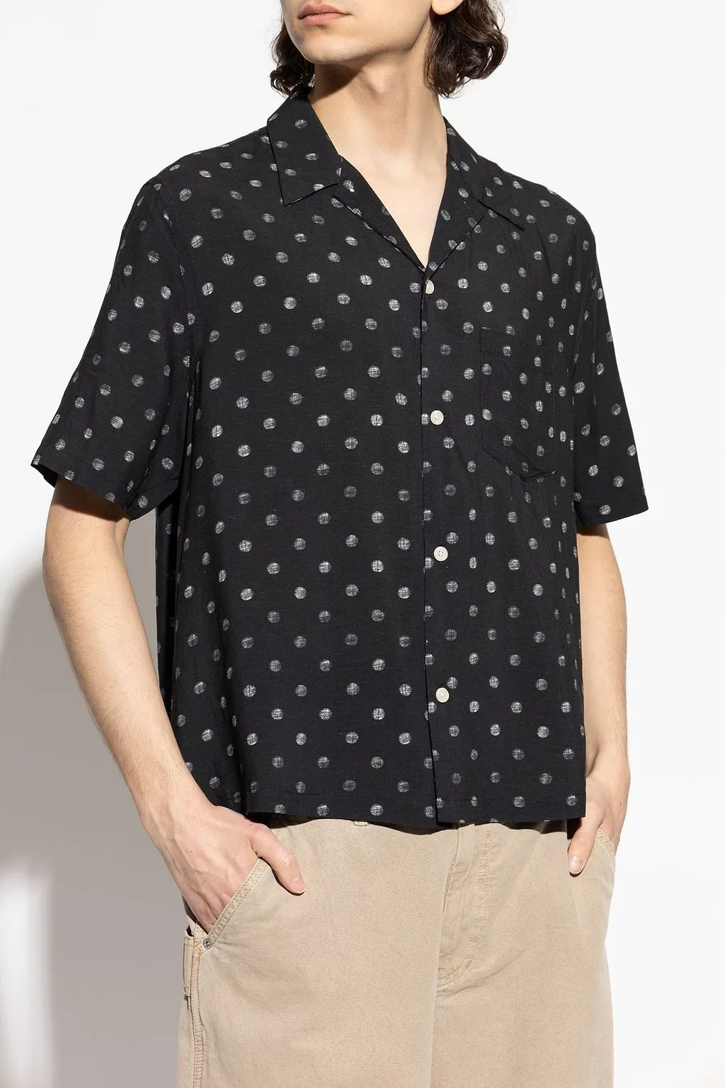 Allsaints Upton Polka Dot Short Sleeve Shirt