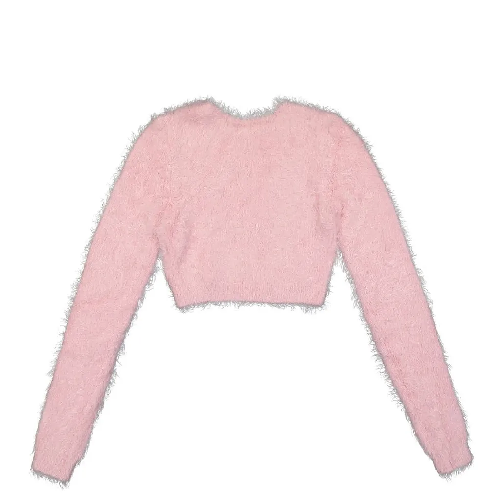 Ambush Cropped Crewneck Knitted Jumper