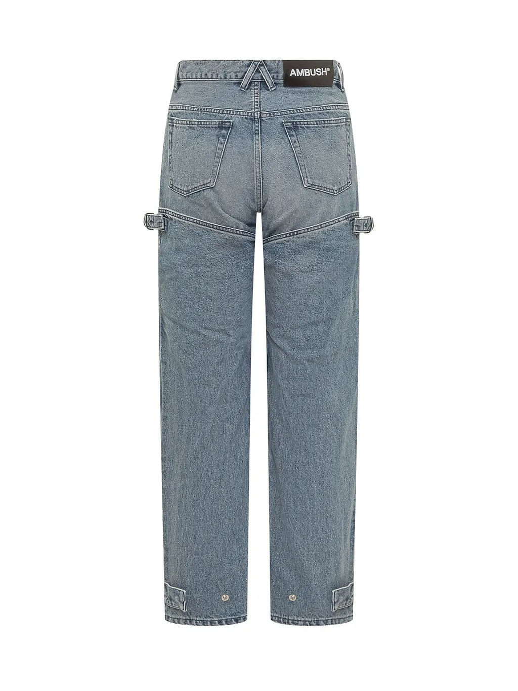 Ambush Detailed Mid-Rise Straight-Leg Jeans