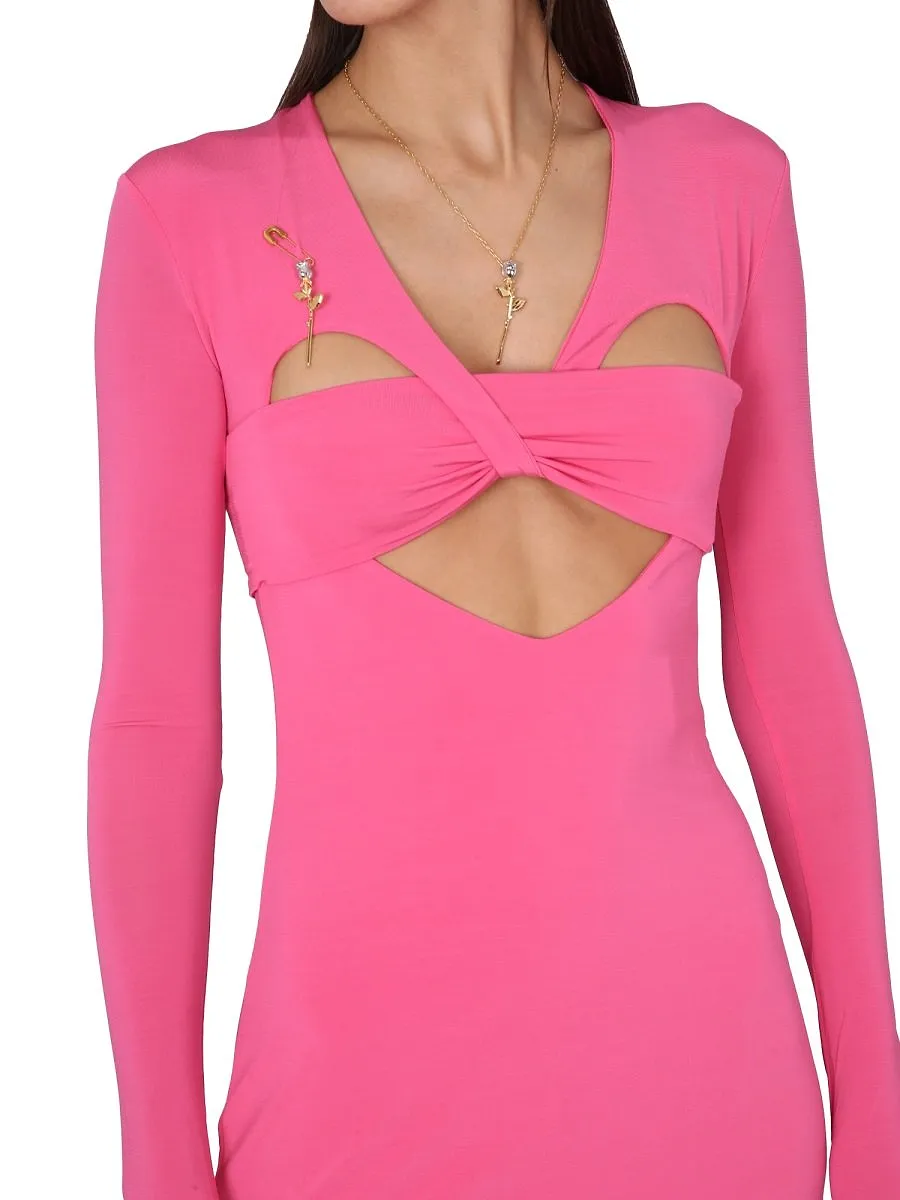 Ambush Cut-Out Detailed Mini Dress
