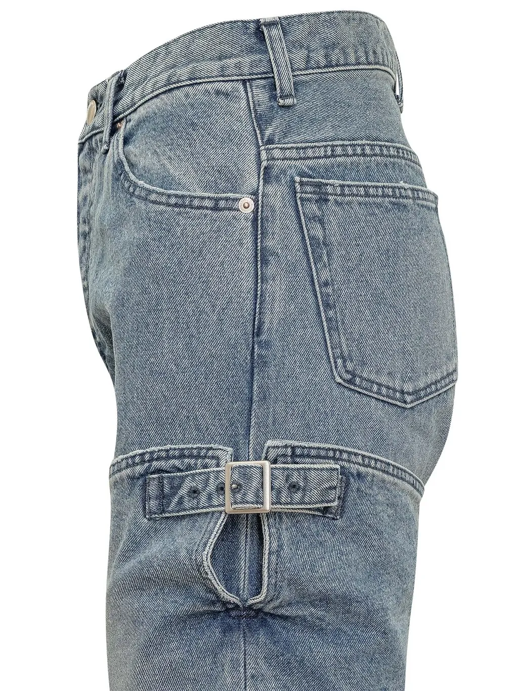 Ambush Detailed Mid-Rise Straight-Leg Jeans