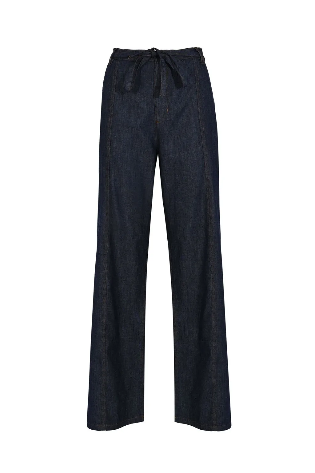 Alpha Studio Tie-Waist Wide-Leg Pants