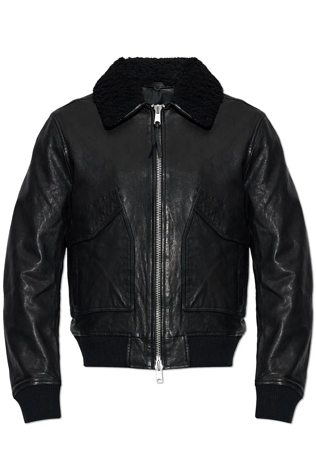 Allsaints Vaucluse Shearling Collar Jacket