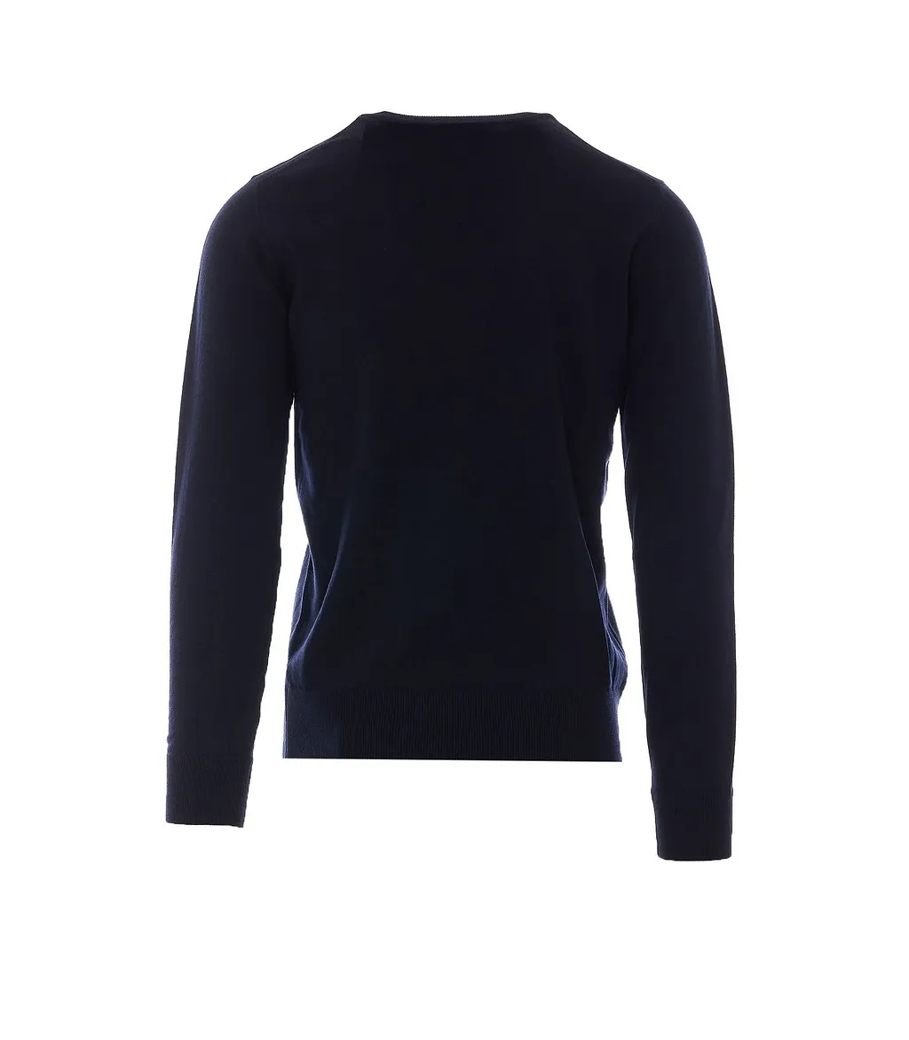 Alpha Studio V-Neck Knitted Sweater