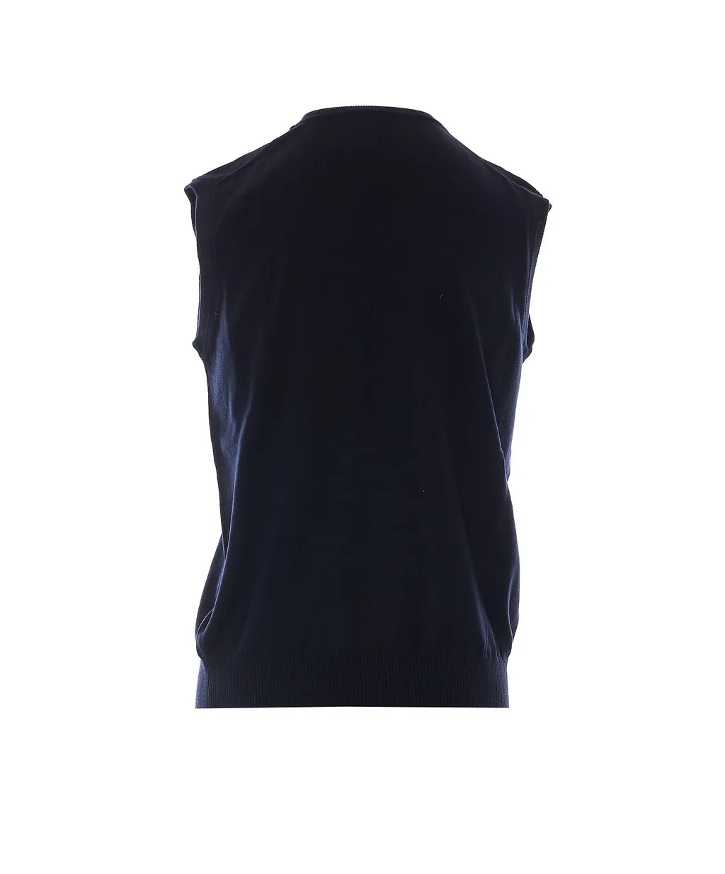 Alpha Studio Zip-Front High Neck Knitted Vest