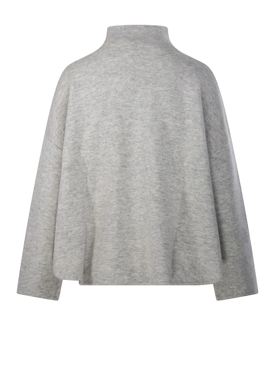Allude Boxy Mock-Neck Knitted Sweater