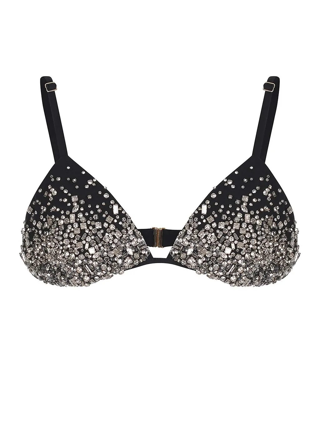 Amen Rhinestone Triangle Bralette