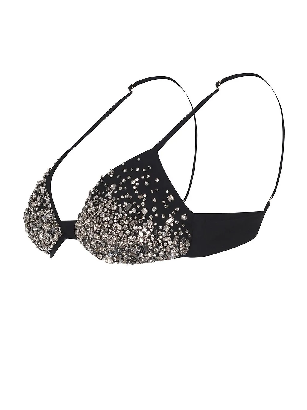 Amen Rhinestone Triangle Bralette