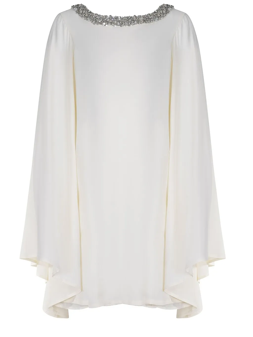Amen Rhinestone Trim Kaftan Dress
