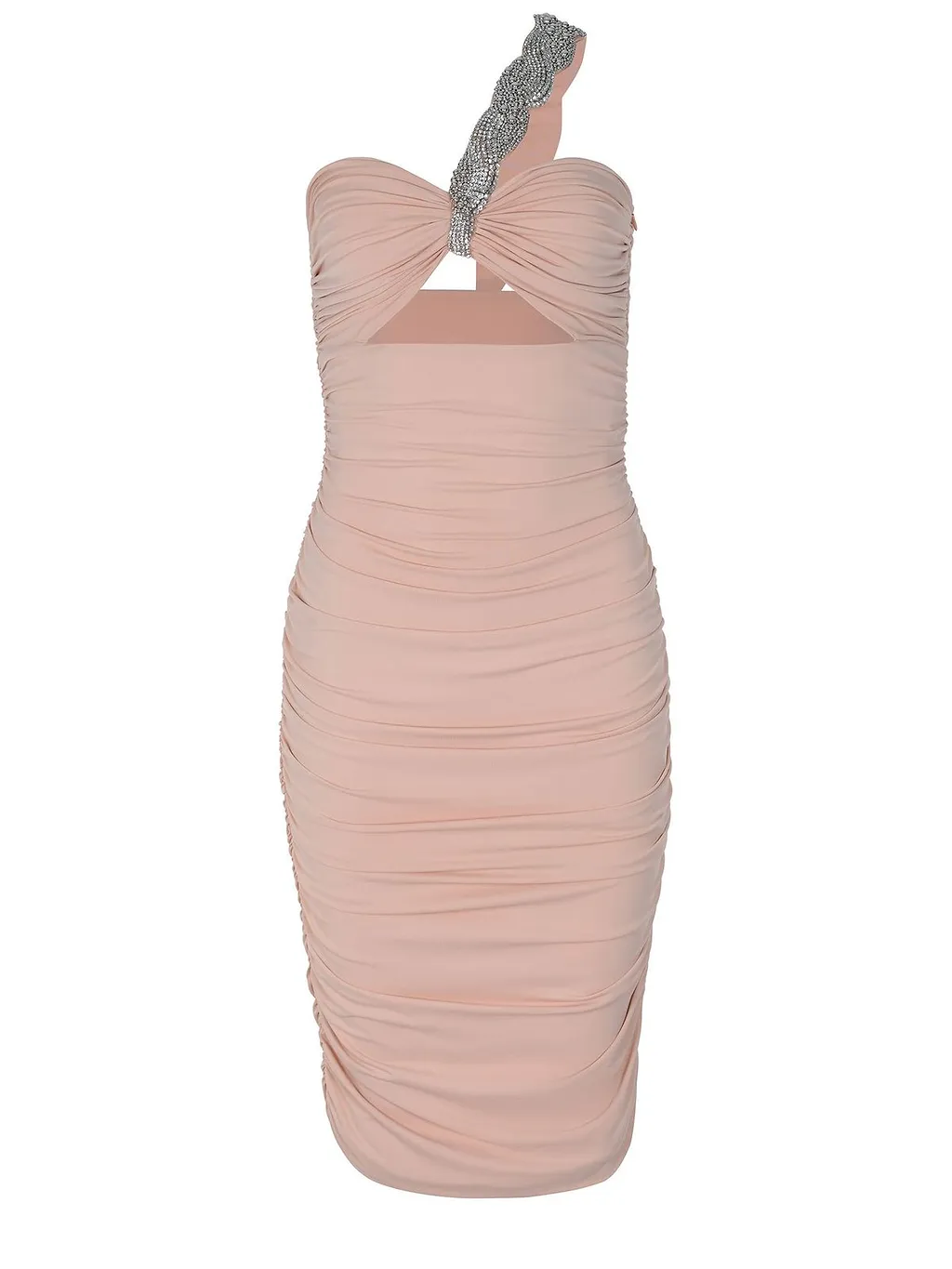 Amen Ruched Cut-Out Dress