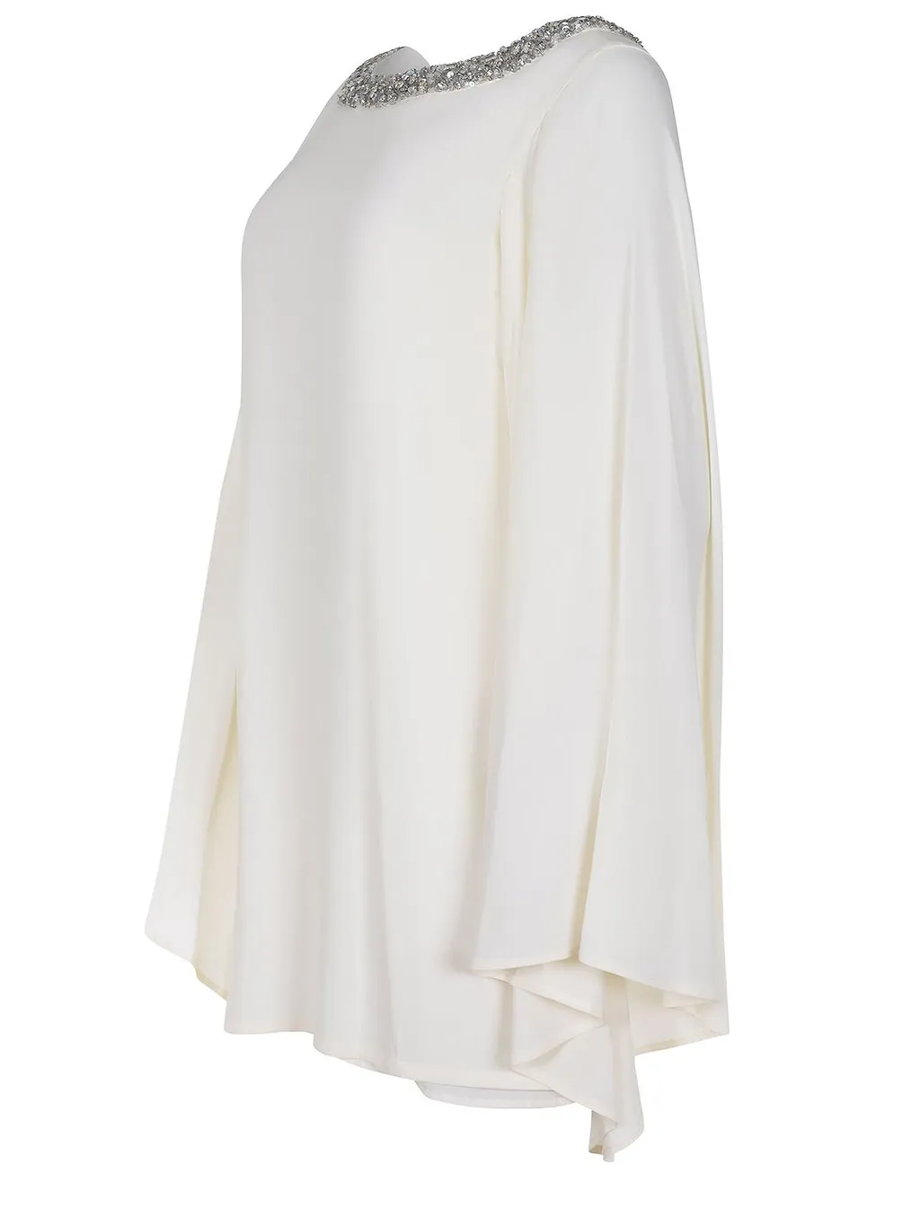 Amen Rhinestone Trim Kaftan Dress