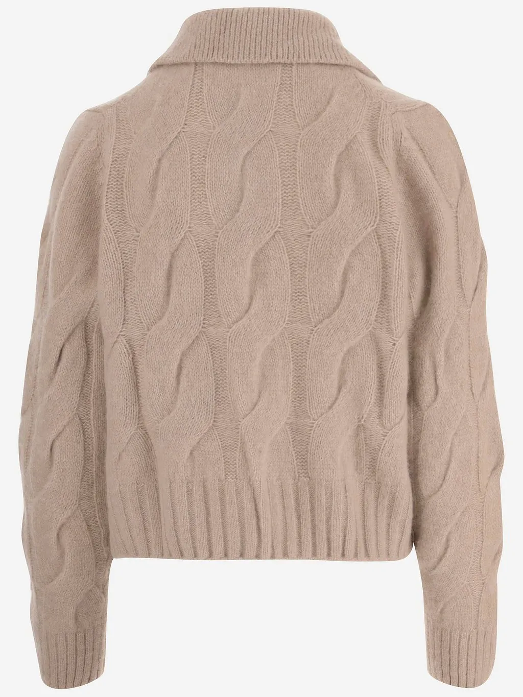 Allude Cable Knit Button Cardigan