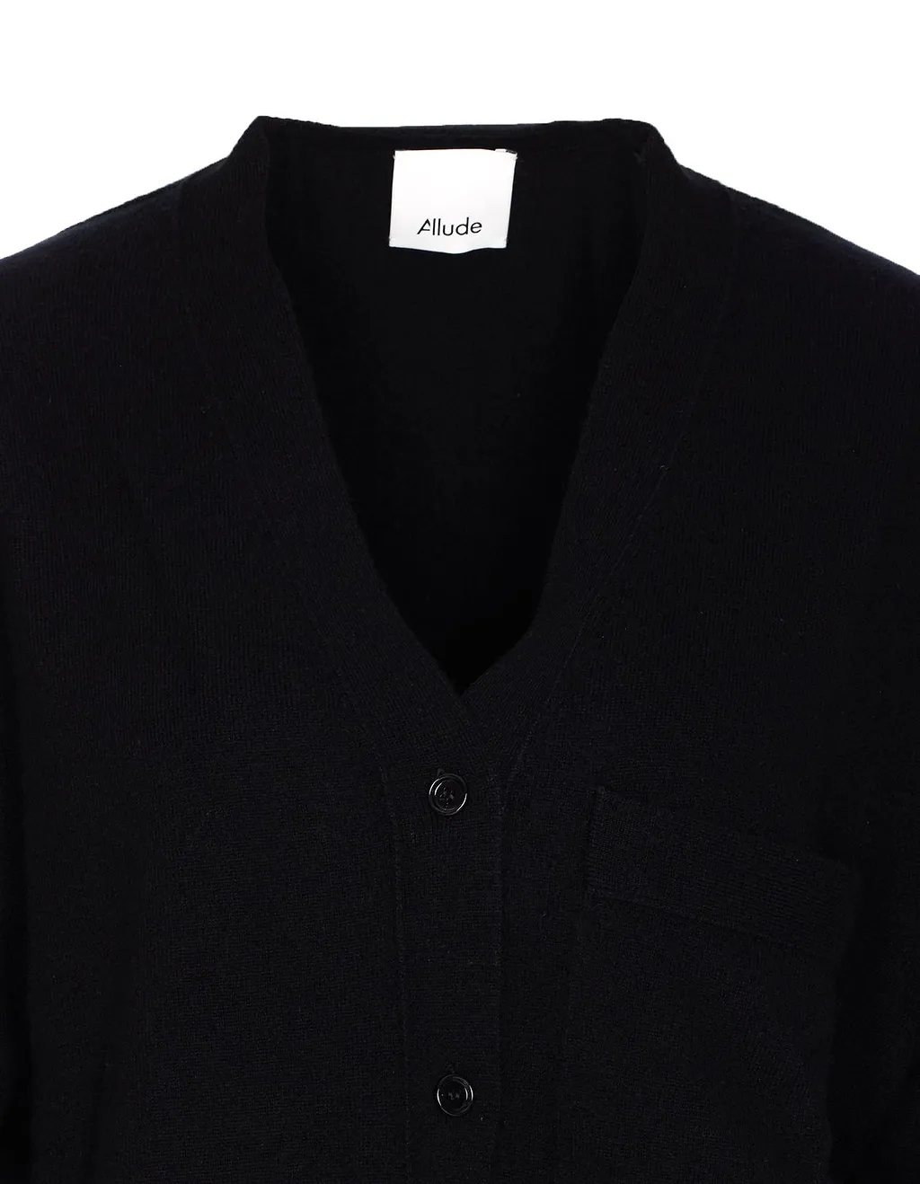 Allude Buttoned V-Neck Cardigan