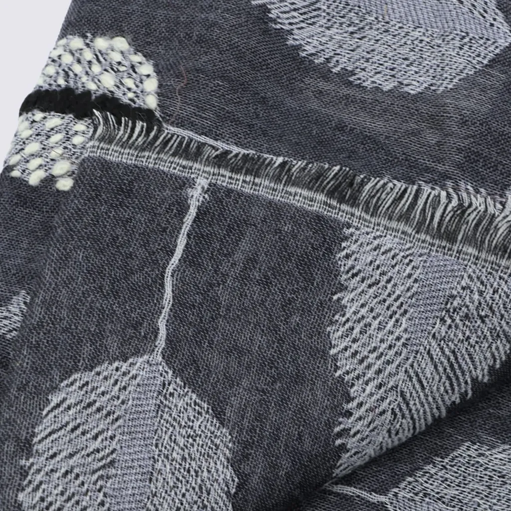 Altea Leaf-Jacquard Scarf