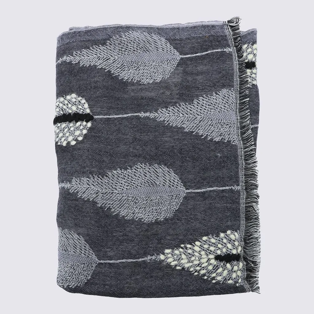 Altea Leaf-Jacquard Scarf