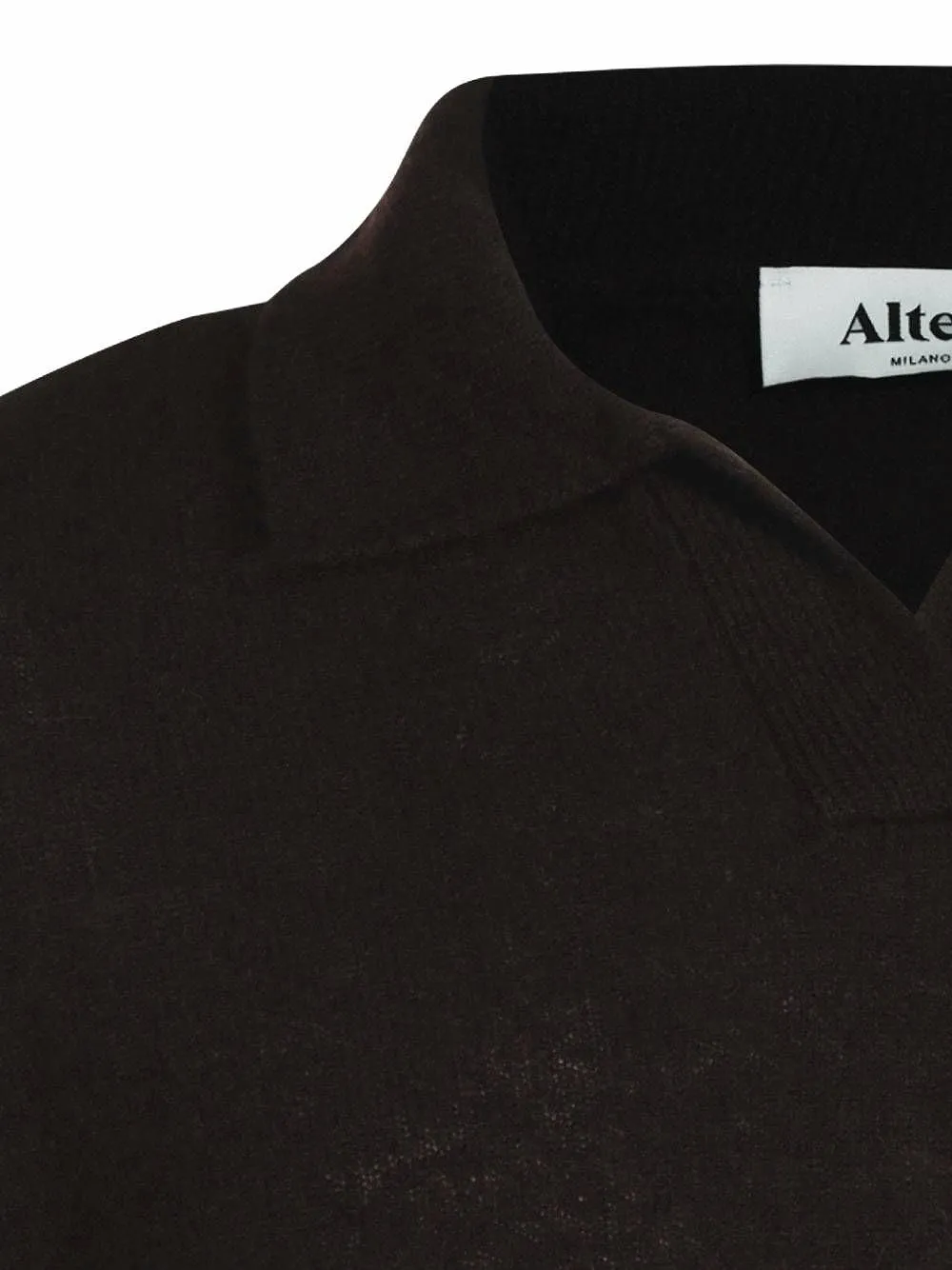 Altea Open Collar Knitted Polo Shirt