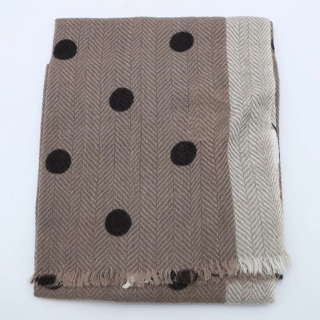 Altea Polka Dot Herringbone Scarf