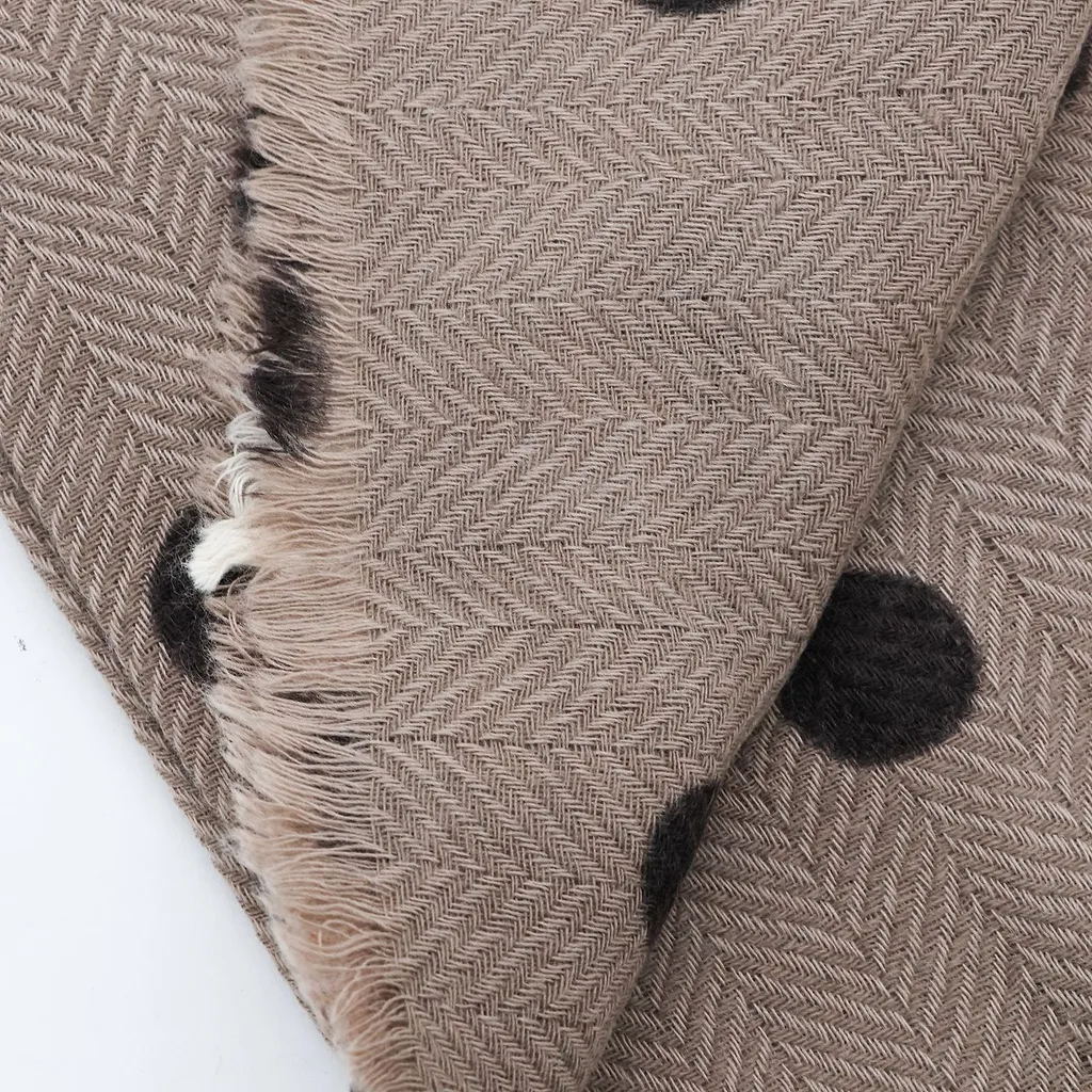 Altea Polka Dot Herringbone Scarf