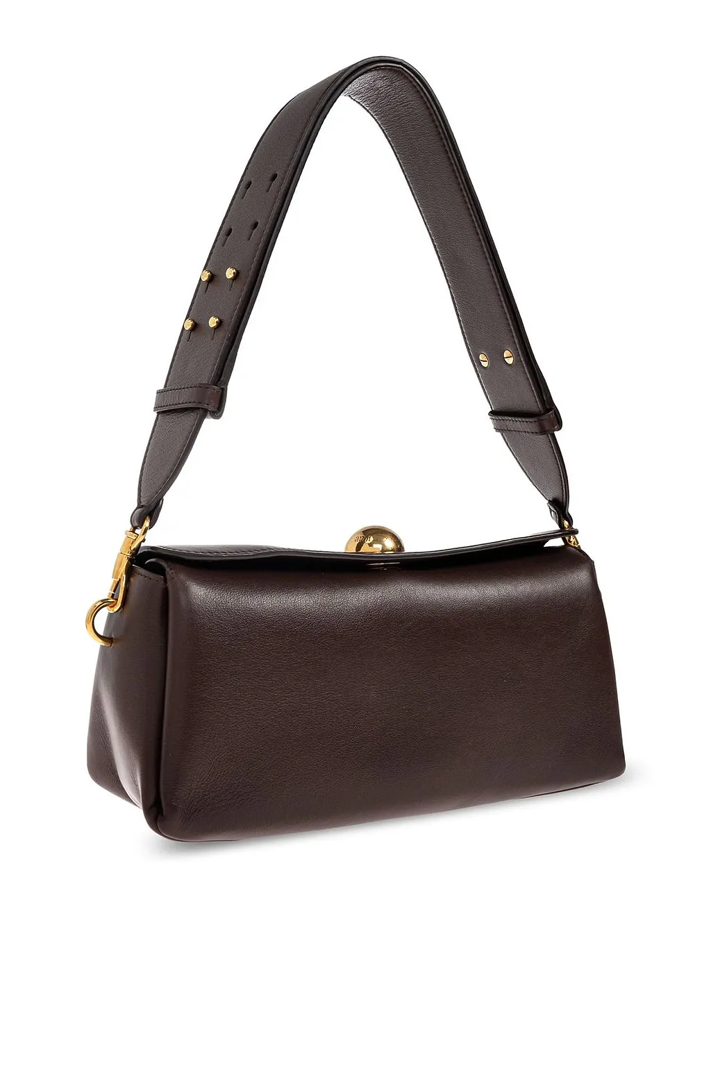 Ami Paris Logo Engraved Shoulder Bag