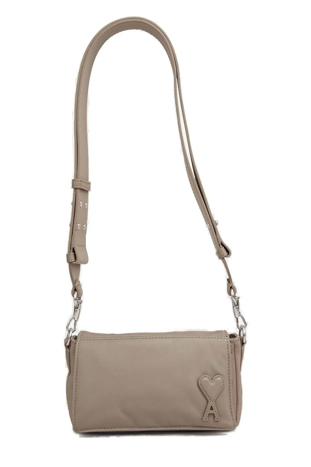 Ami Paris Logo Patch Box Marcel Shoulder Bag