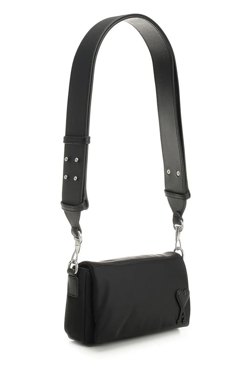 Ami Paris Logo Patch Box Marcel Shoulder Bag