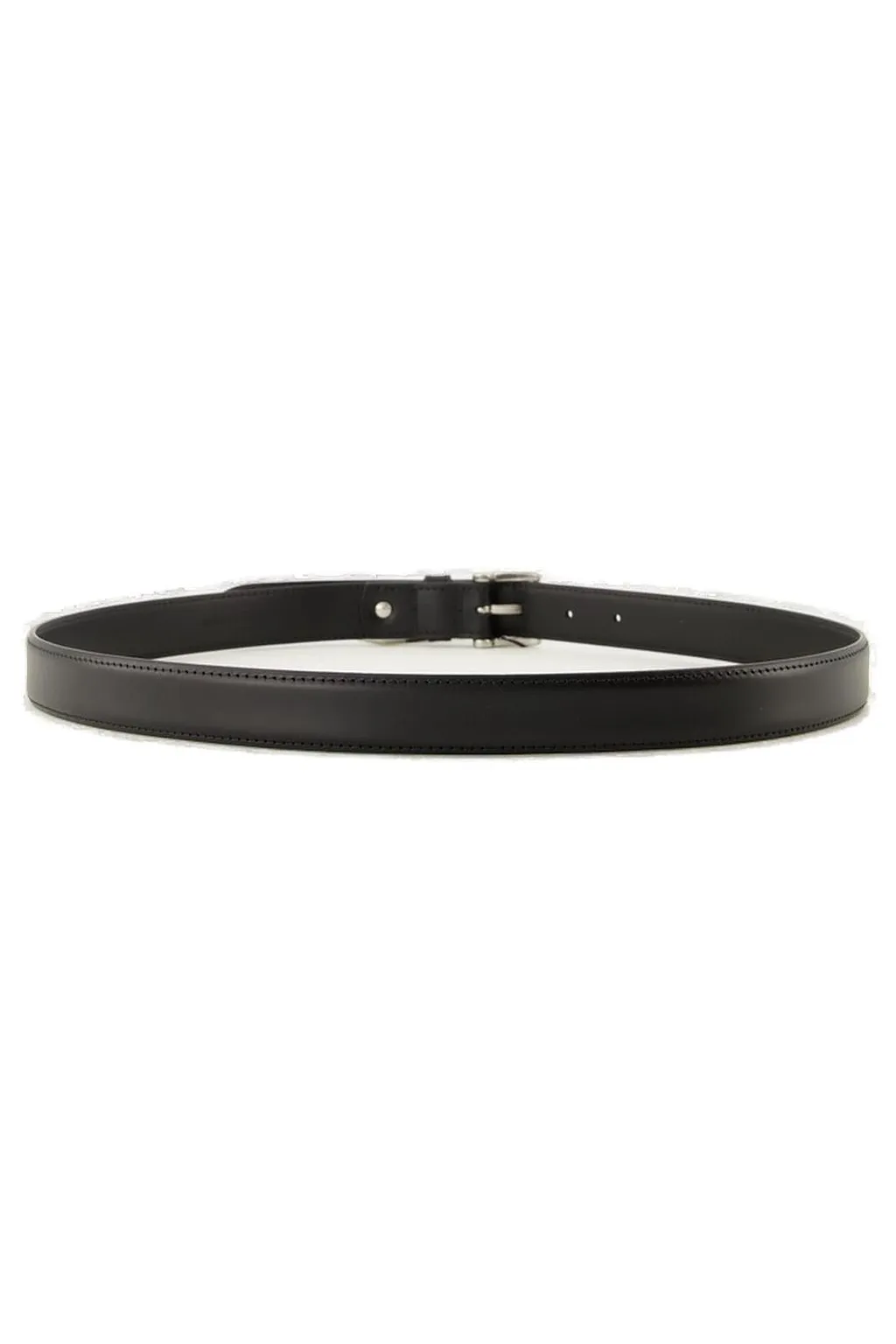 Ami Logo Plaque Buckled Belt