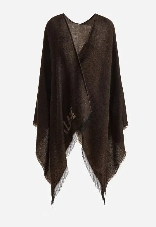 Alviero Martini Fringed Wrap Coat