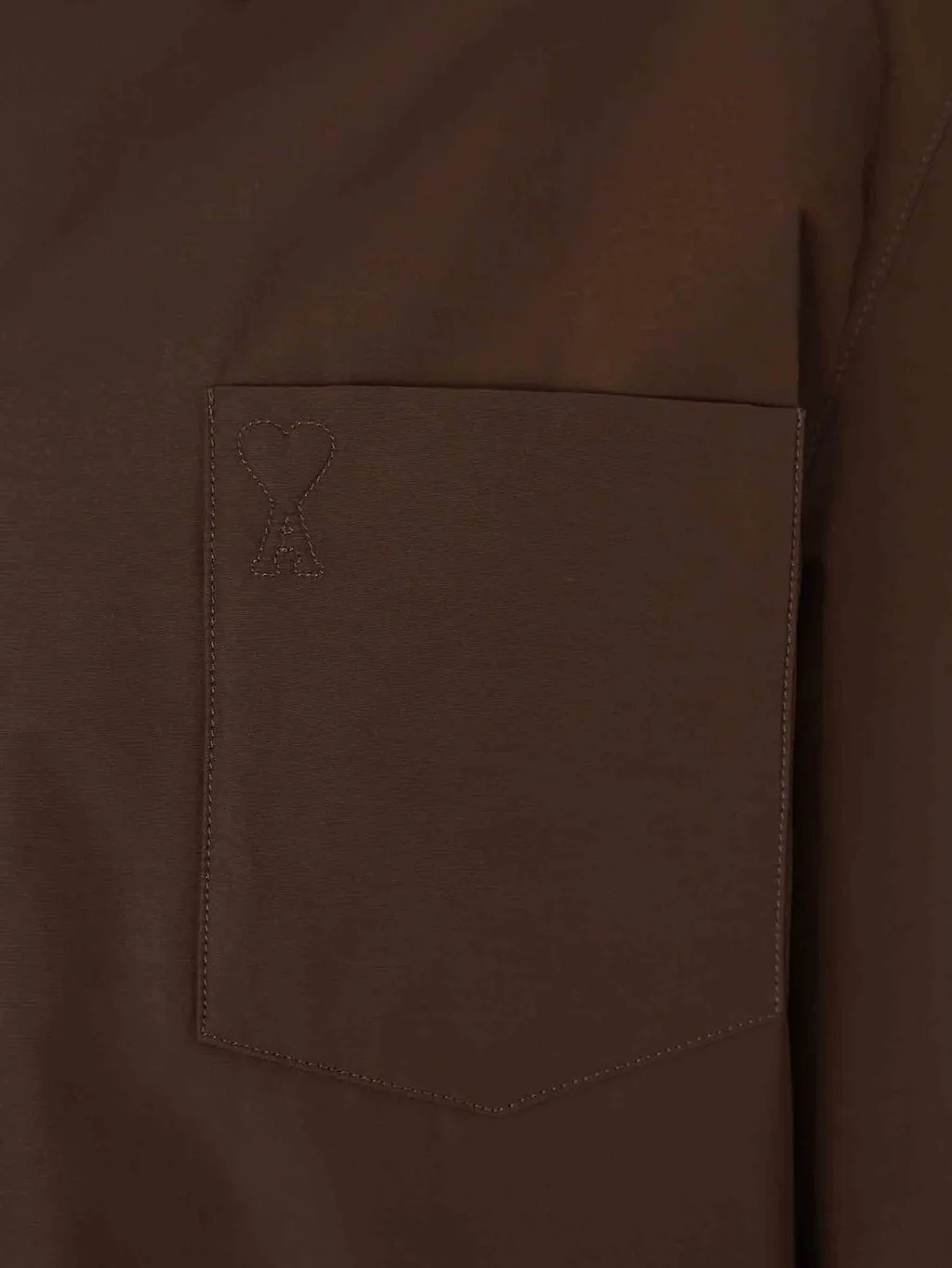 Ami Paris Long Sleeved Press-Stud Overshirt