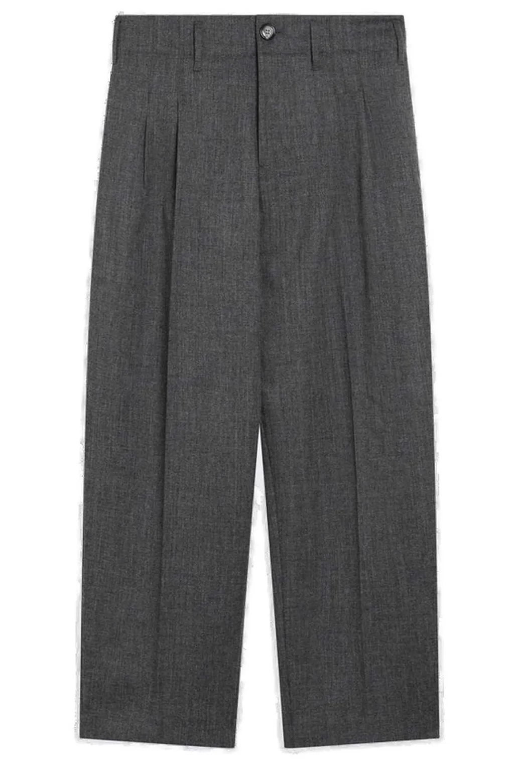 Ami Paris Pleated Straight-Leg Pants