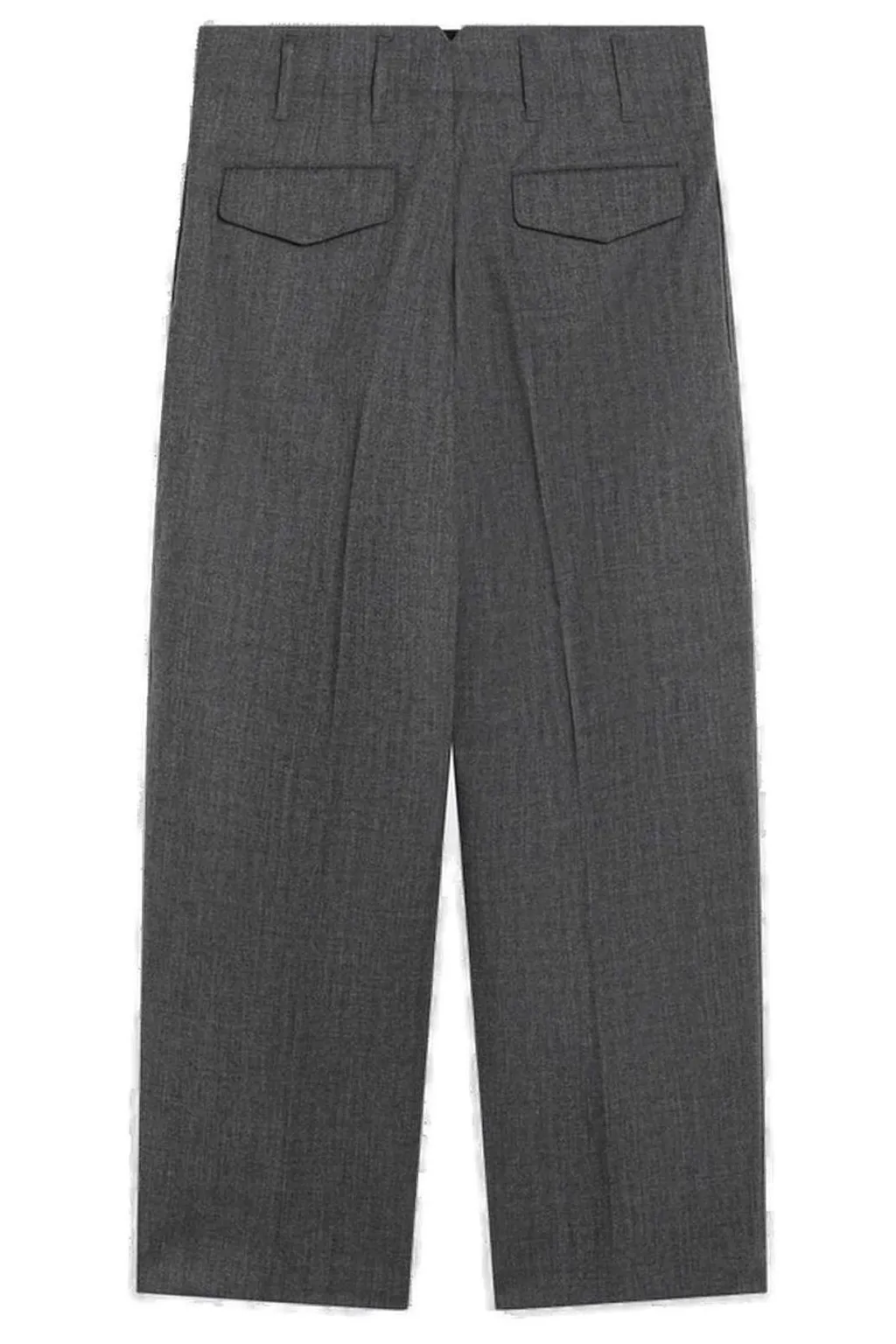 Ami Paris Pleated Straight-Leg Pants