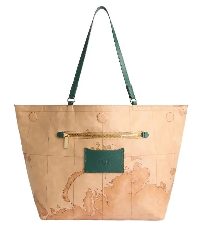 Alviero Martini Reversible Map-Print Tote Bag