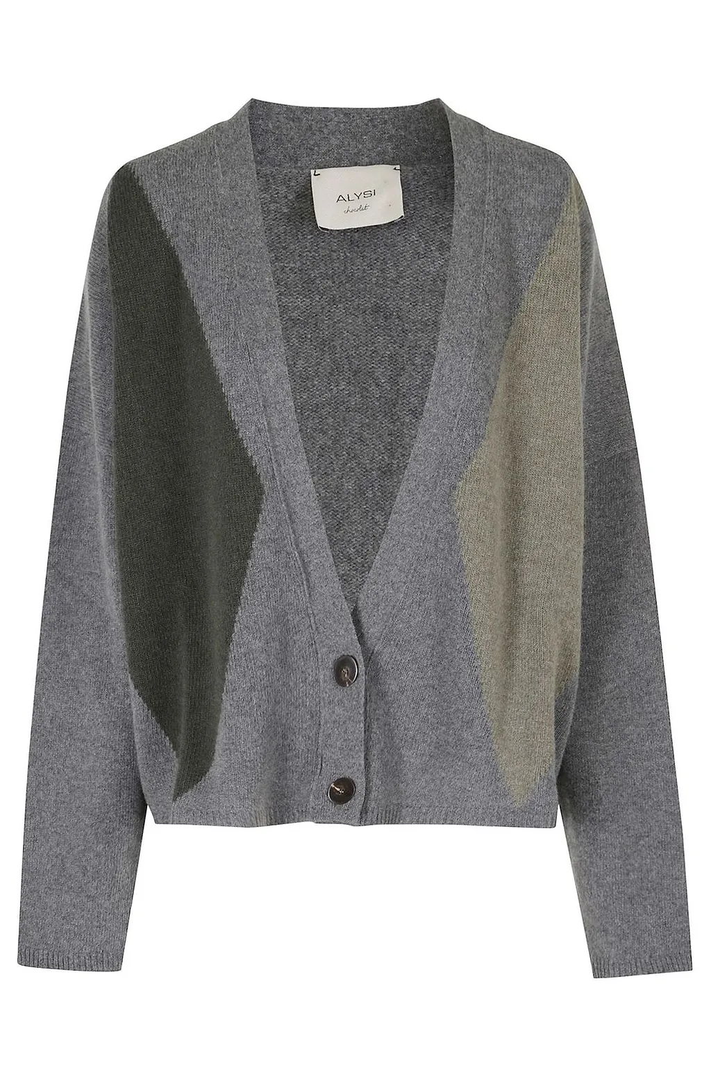 Alysi Argyle Knitted Cardigan
