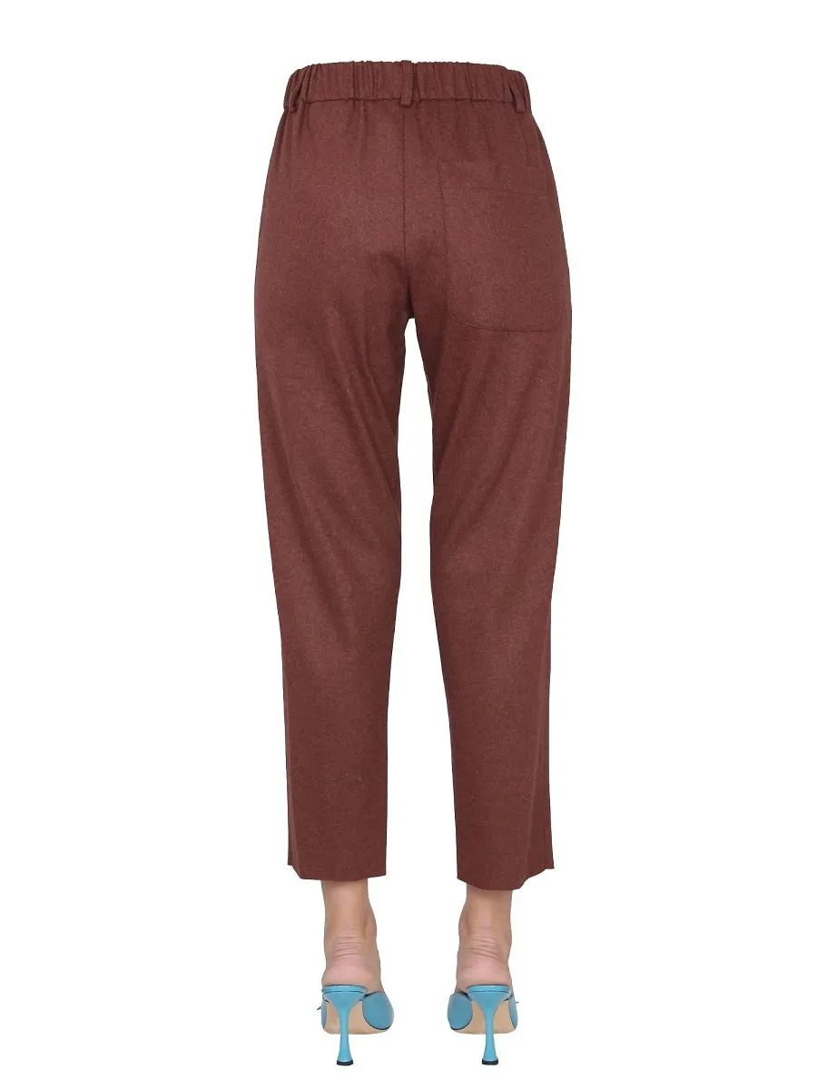 Alysi Belt-Looped Pocketed Trousers