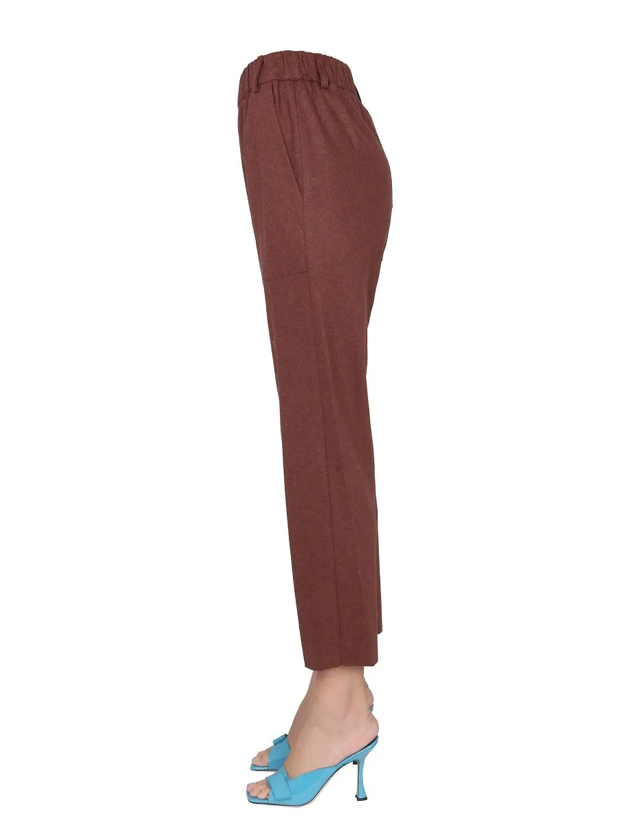 Alysi Belt-Looped Pocketed Trousers