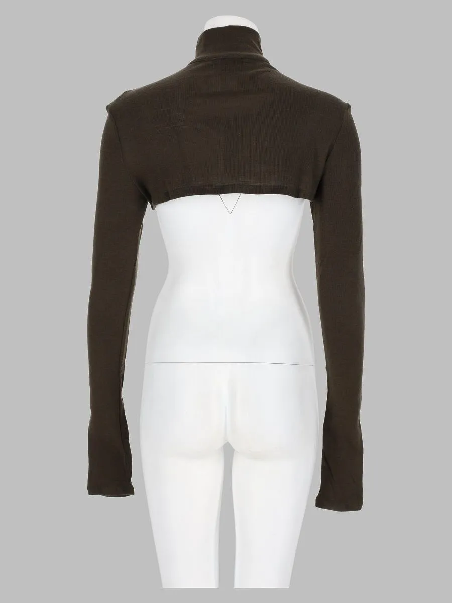 Alysi Buttoned Shrug Knitted Top
