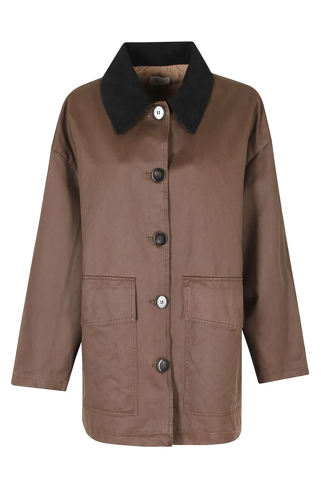 Alysi Boxy Button-Front Coat