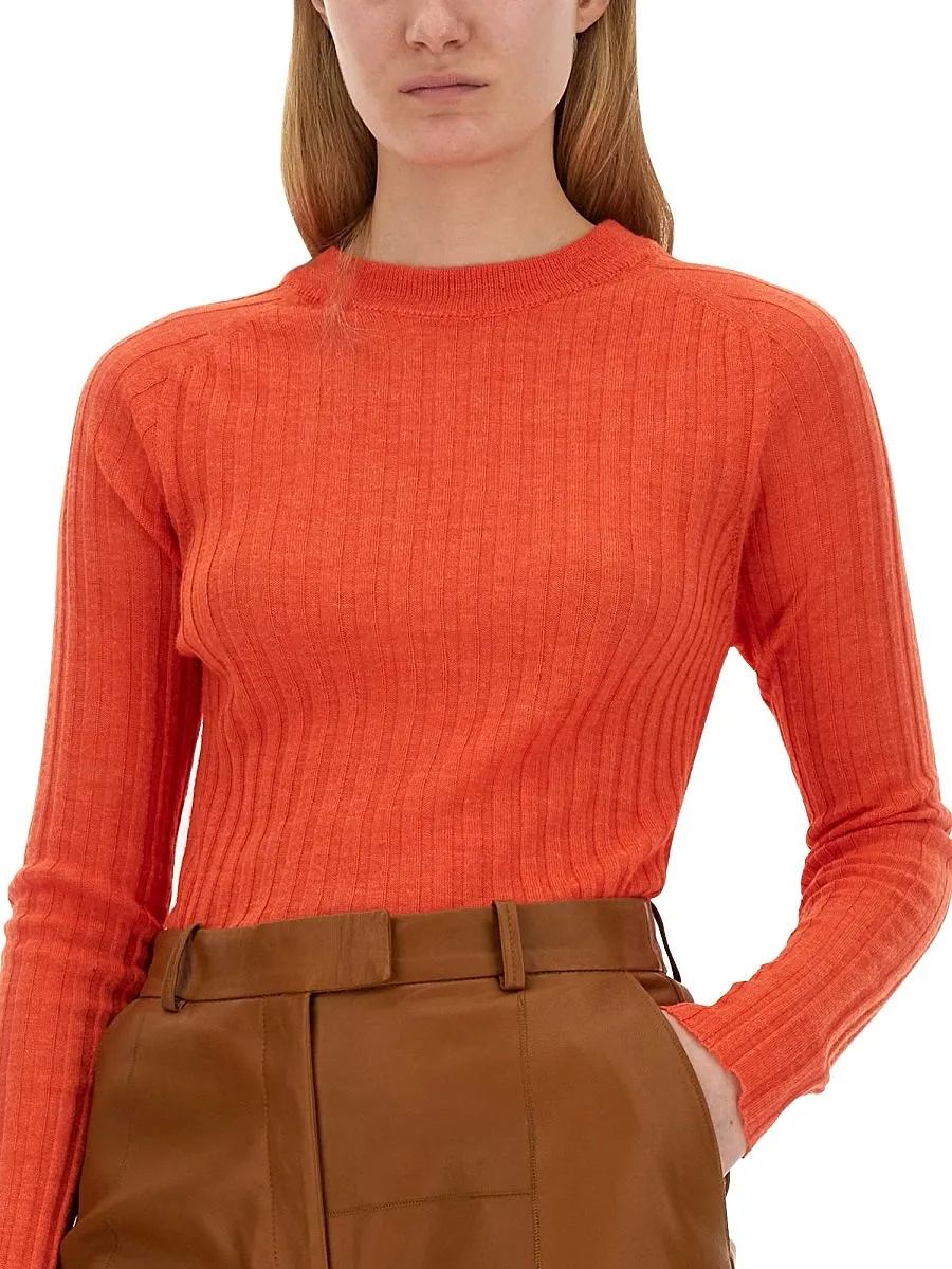 Alysi Crewneck Long-Sleeved Knitted Top