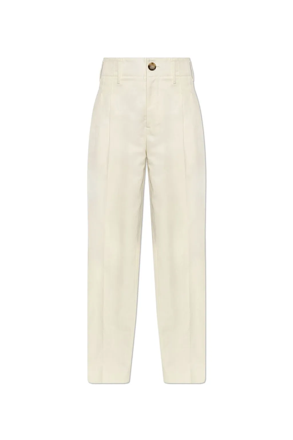 Ami Pleated Straight-Leg Pants
