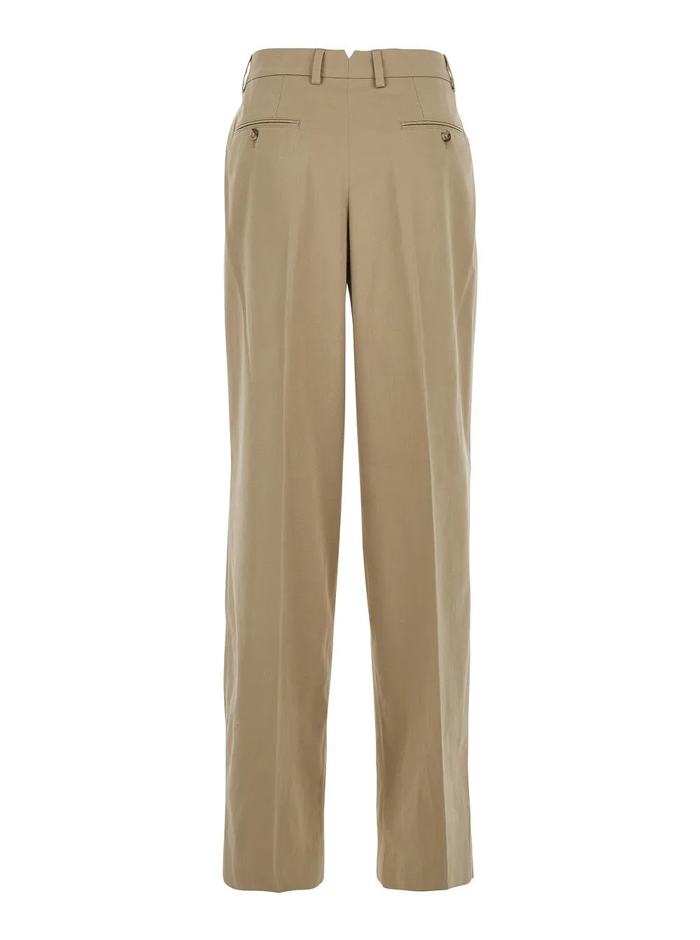 Ami Pleated Wide-Leg Pants