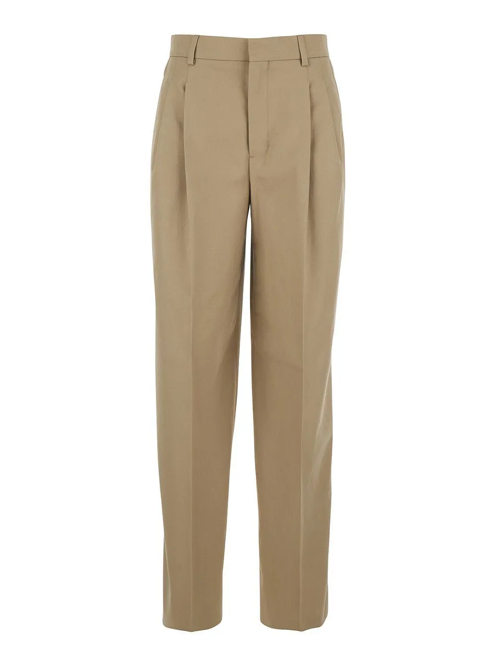 Ami Pleated Wide-Leg Pants