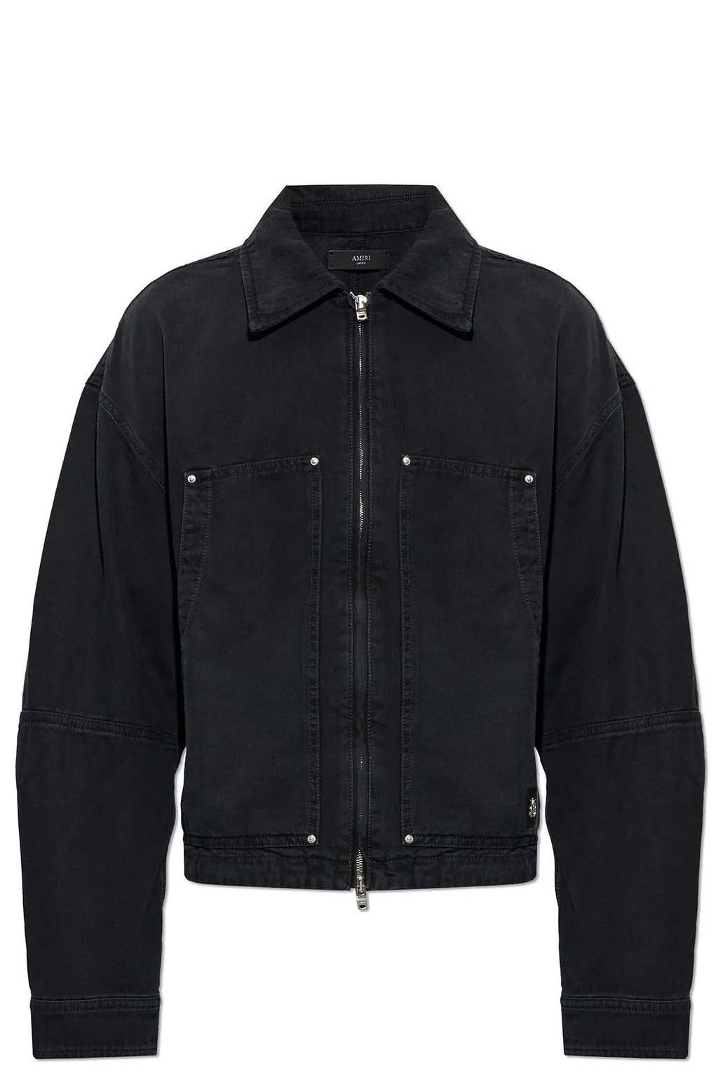 Amiri Boxy Zip-Front Denim Jacket