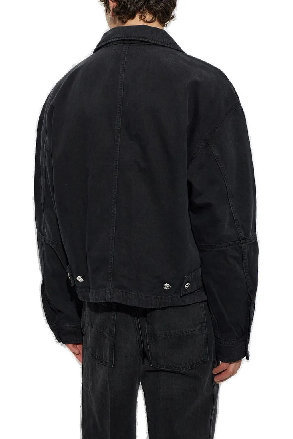 Amiri Boxy Zip-Front Denim Jacket
