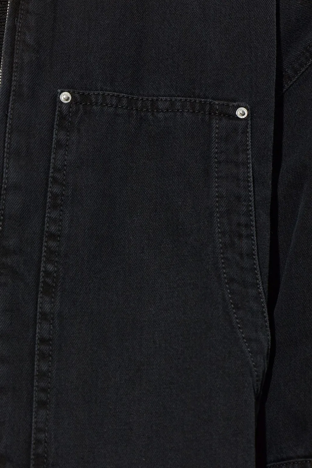 Amiri Boxy Zip-Front Denim Jacket