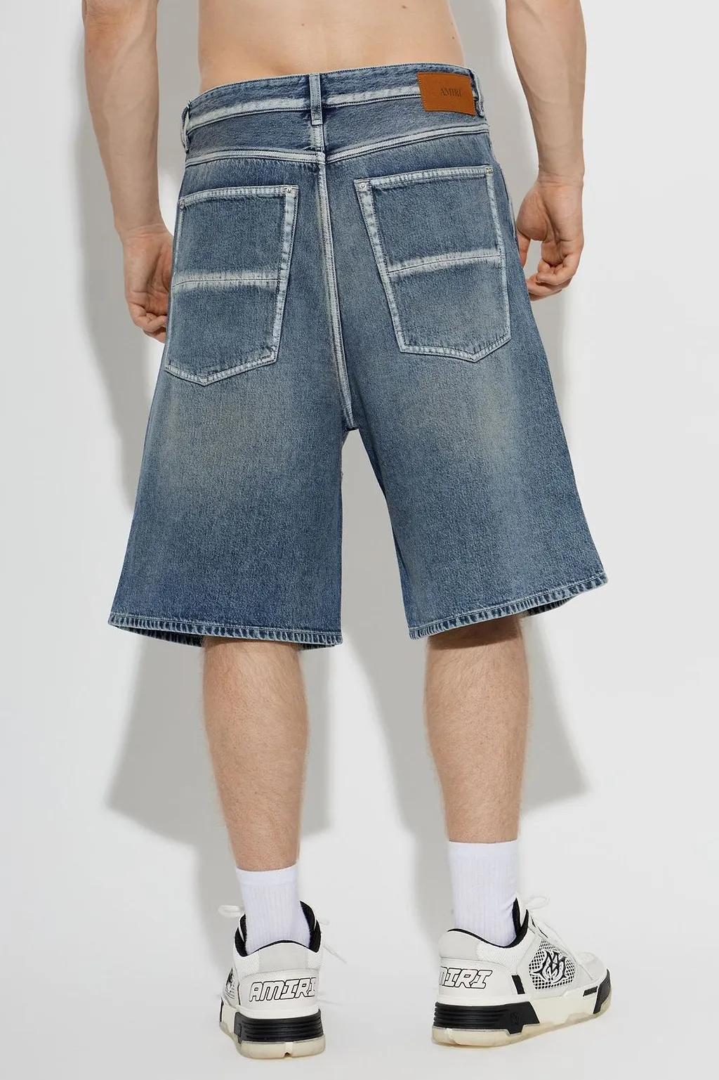 Amiri Contrast-Stitch Bermuda Shorts