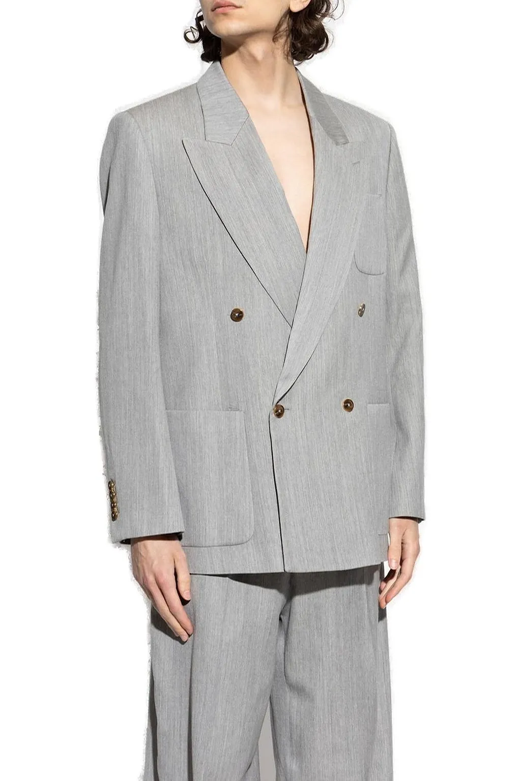 Amiri Double Breasted Long Sleeved Blazer