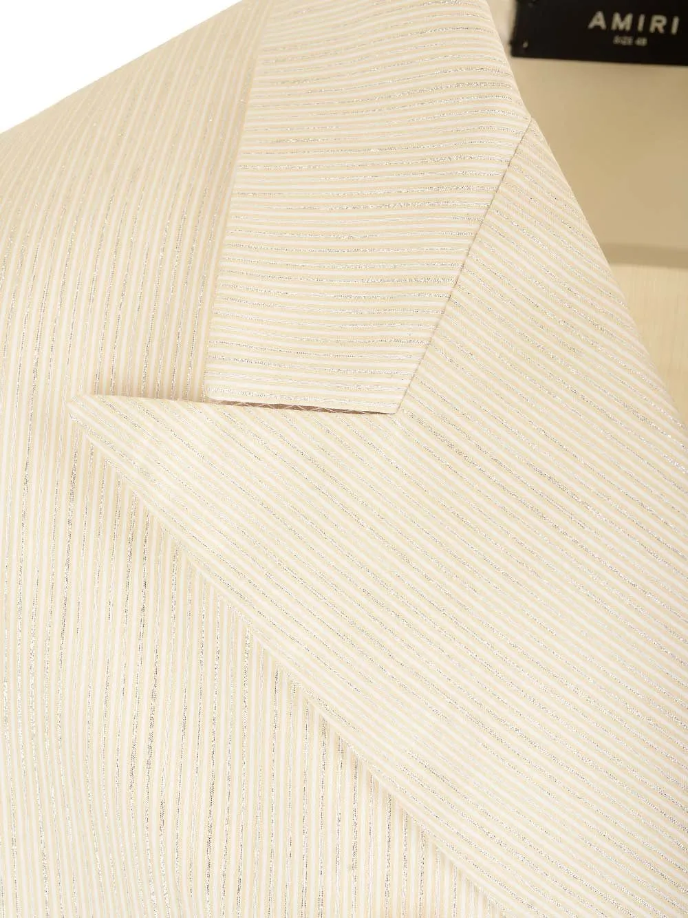 Amiri Double Breasted Metallic-Threading Blazer