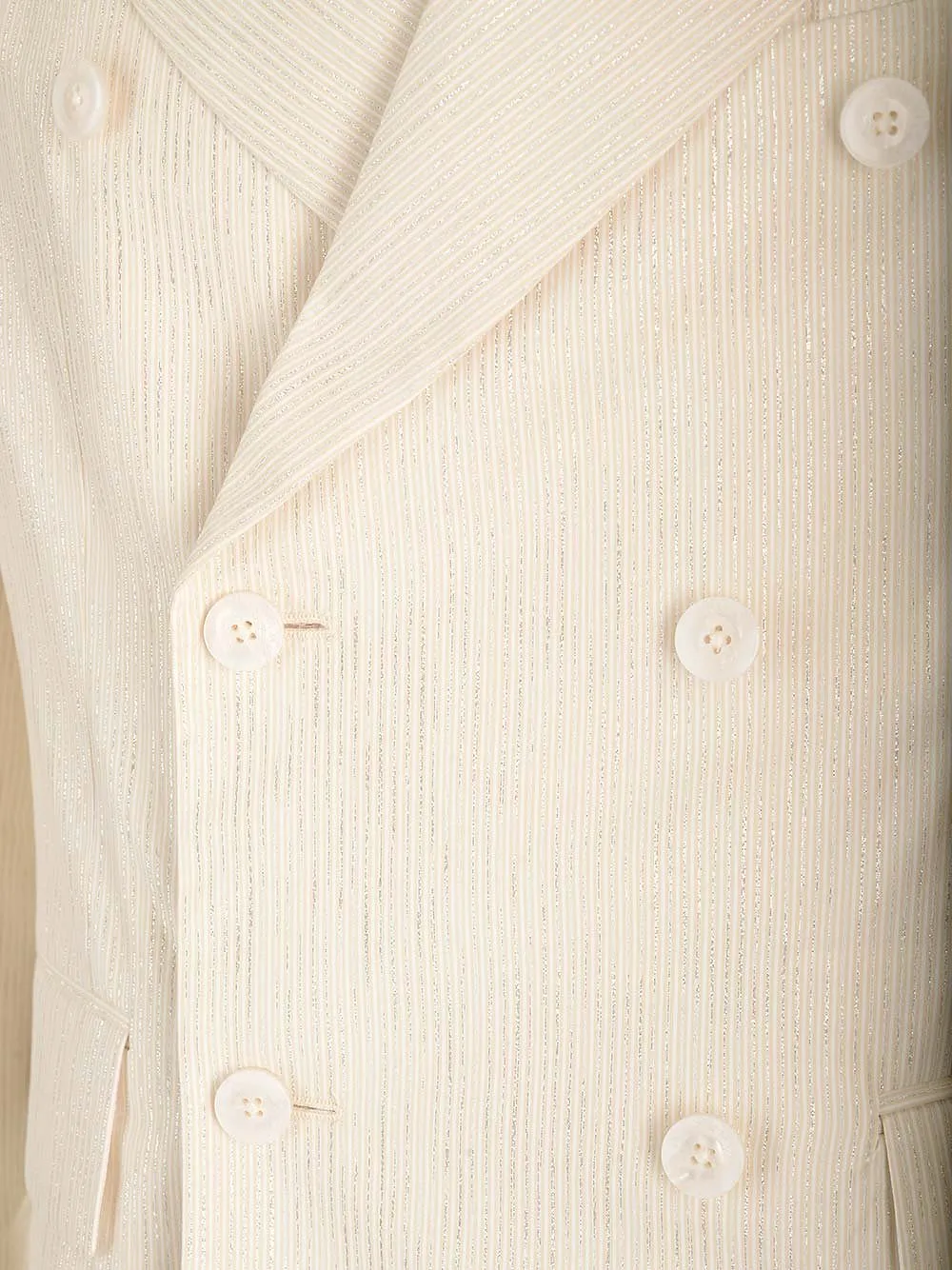 Amiri Double Breasted Metallic-Threading Blazer