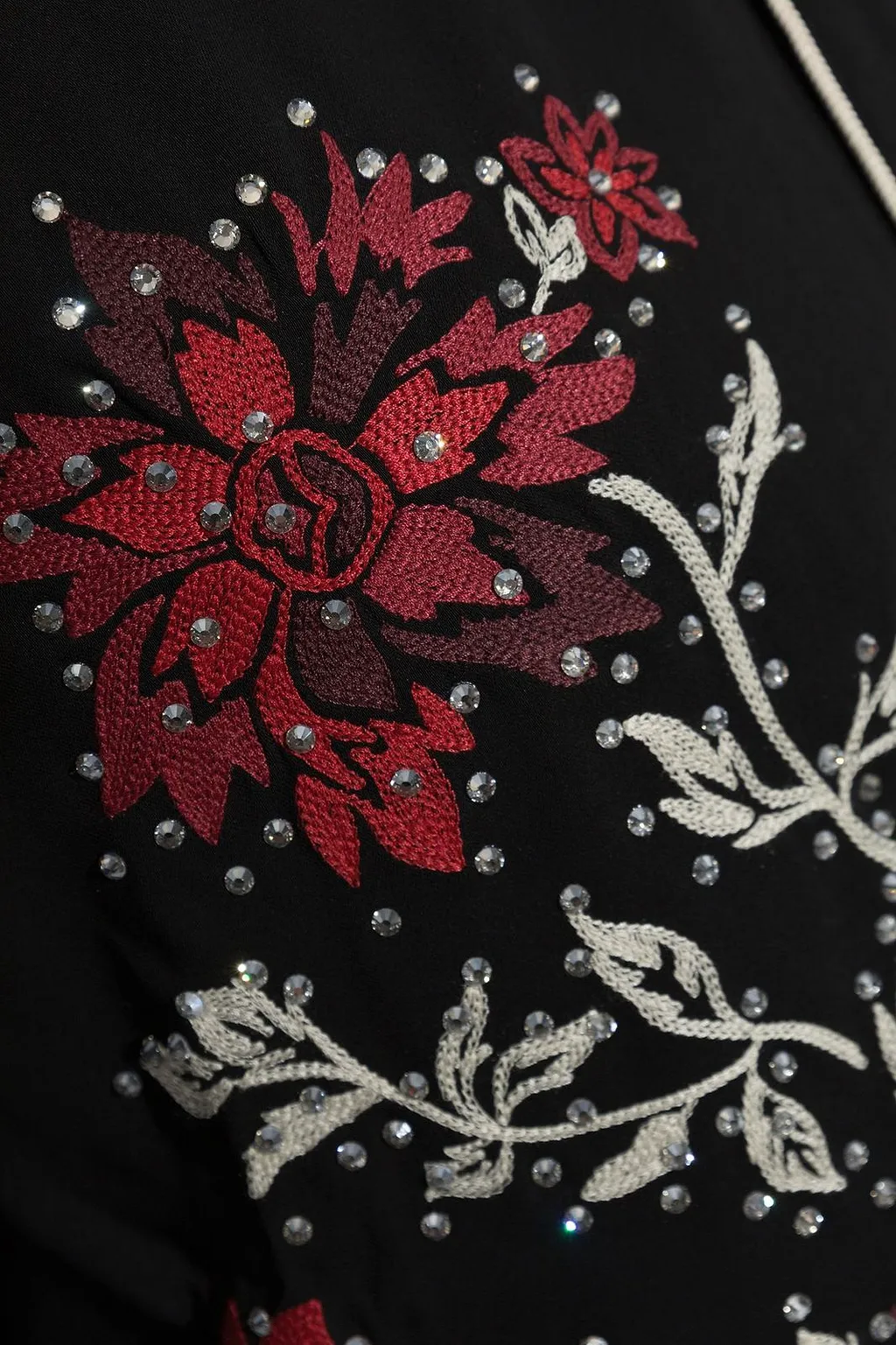 Amiri Embroidered Crystal Detail Shirt