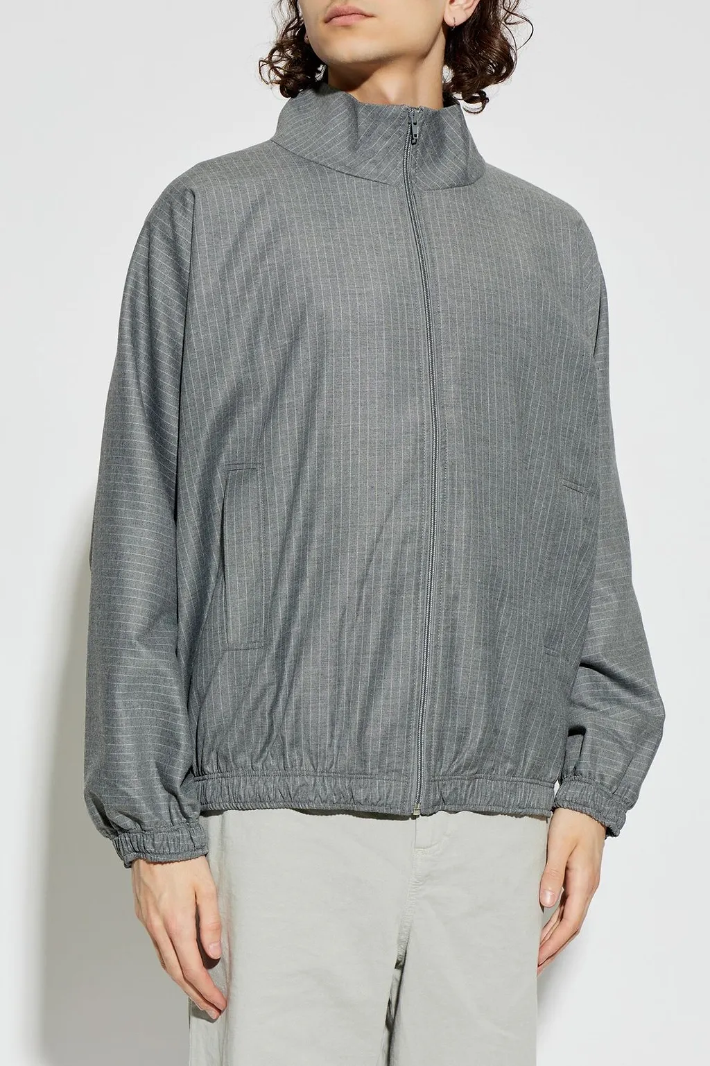 American Vintage Striped Zip-Up Jacket