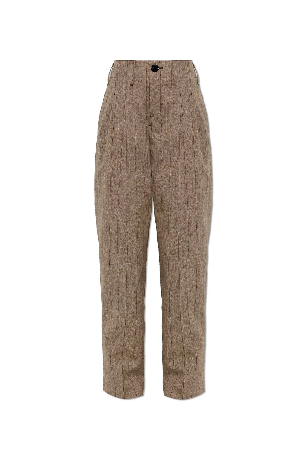 Ami Wool Striped Two-Pleats Trousers